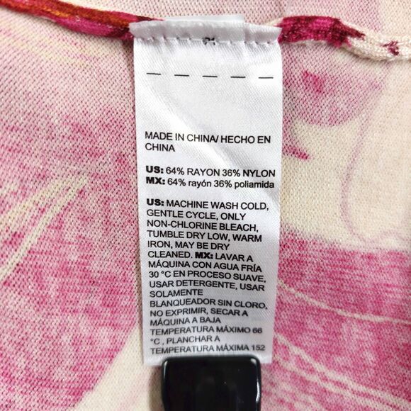 Chicos Floral Cardigan Size 0 Small Multicolor Lightweight Swearter Office Cozy - Picture 8 of 10